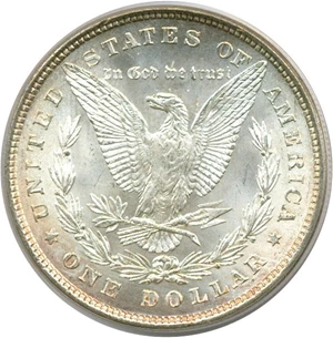 image for: 1878 8TF $1 VAM 17 Diagonal in 8 PCGS MS65
