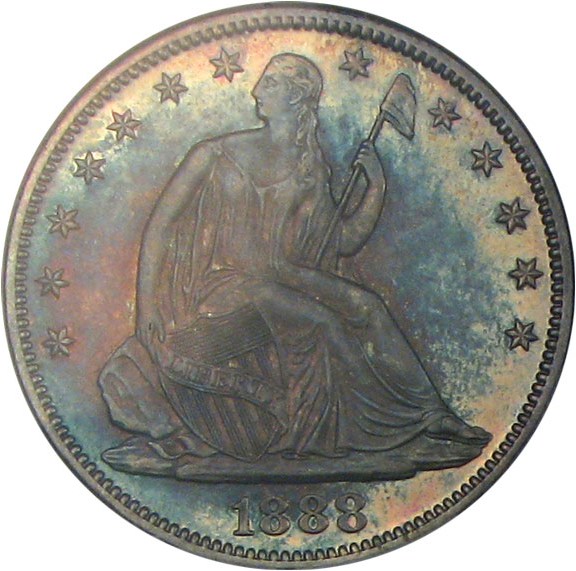 image for: 1888 50c  NGC Proof 65