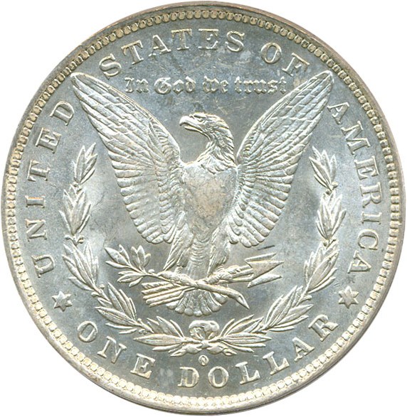 image for: Top 100 VAM: 1882-O $1 VAM 3 O/S Flush PCGS MS62