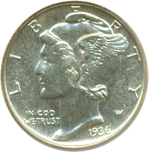 image for: 1936 10c PCGS Proof 65