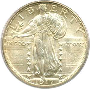 image for: 1917 25c Ty.2 PCGS MS63 FH