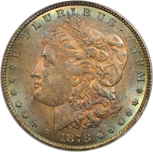 image for: 1878 7/8TF $1 Strong VAM 36 7/4 PCGS MS64 * Color *