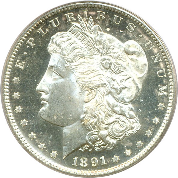 image for: 1891-S $1  PCGS MS65 DMPL