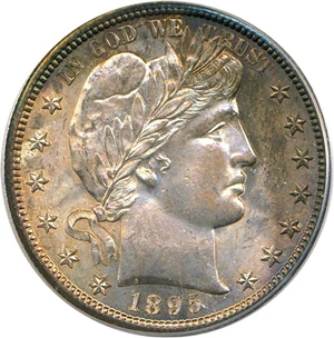 image for: 1895-S 50c PCGS/CAC MS64