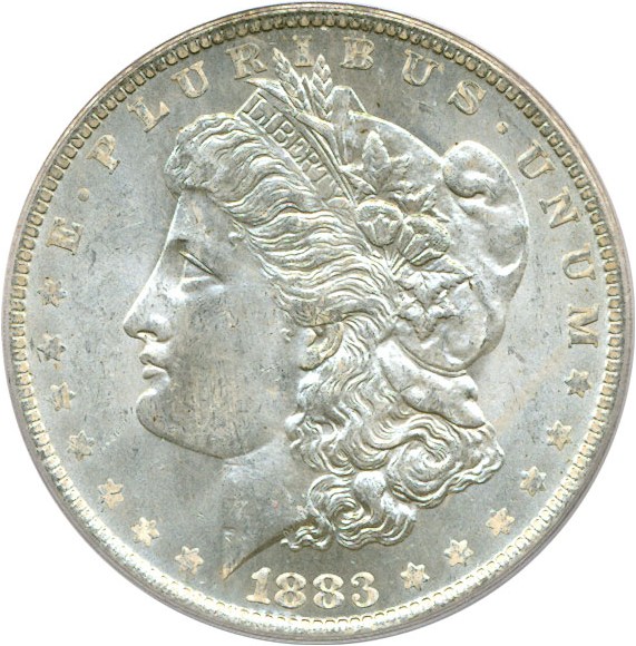 image for: Top 100 VAM: 1883-O $1 VAM 4 O/O PCGS MS63