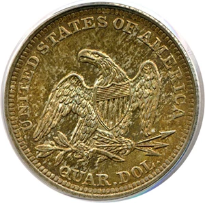 image for: 1843 25c PCGS MS63