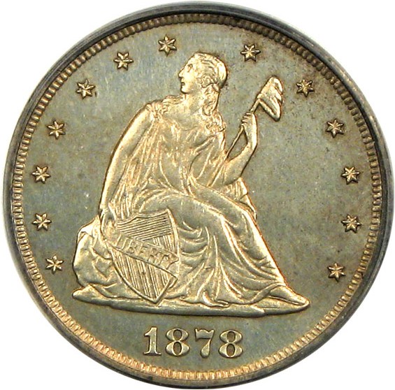 image for: 1878 20c  PCGS Proof 63