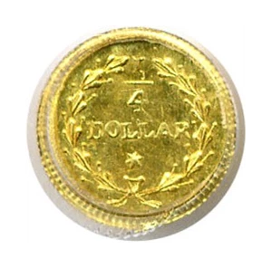 image for: Cal Gold: ND 25c PCGS MS64 OGH (BG-222)