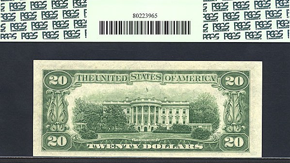 image for: 1950A * Star * $20 PCGS Choice CU64 PPQ (Fr.2060J, J Block)