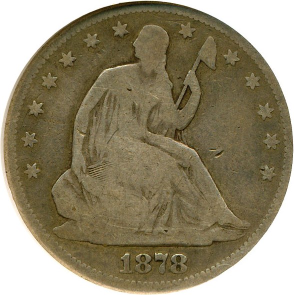 image for: 1878-S 50c  NGC VG-8