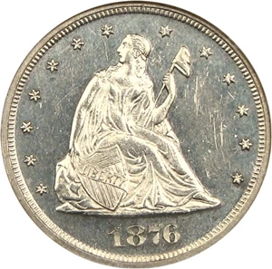 image for: 1876 20c NGC Proof 63
