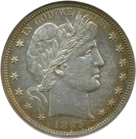 image for: 1895 50c  NCS Proof (Improperly Cleaned)