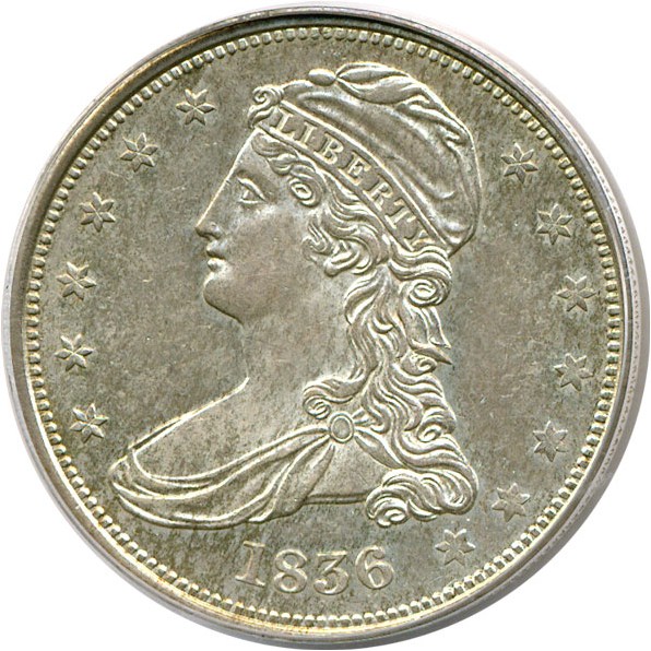 image for: 1836 50c Reeded Edge PCGS MS62