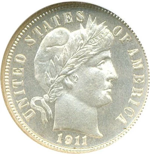 image for: 1911-S 10c NGC MS68 * Finest Known *