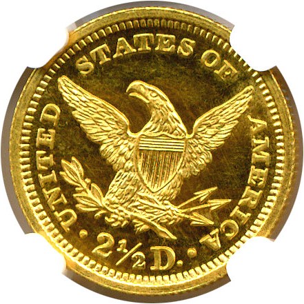 image for: 1901 $2 1/2  NGC Proof 64 UCameo