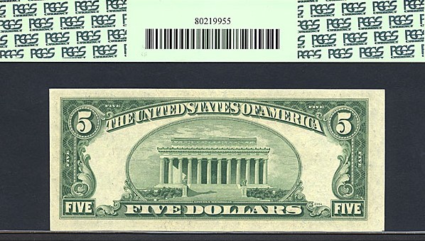 image for: 1953A $5  PCGS Choice CU64 PPQ  [27055489A](Fr.1656  *Star* )