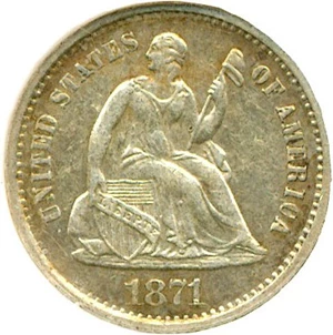 image for: 1871-S H10c DGS AU58 (Lightly Cleaned)