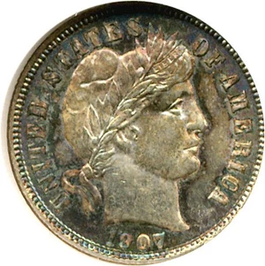 image for: 1907-D 10c NGC MS64