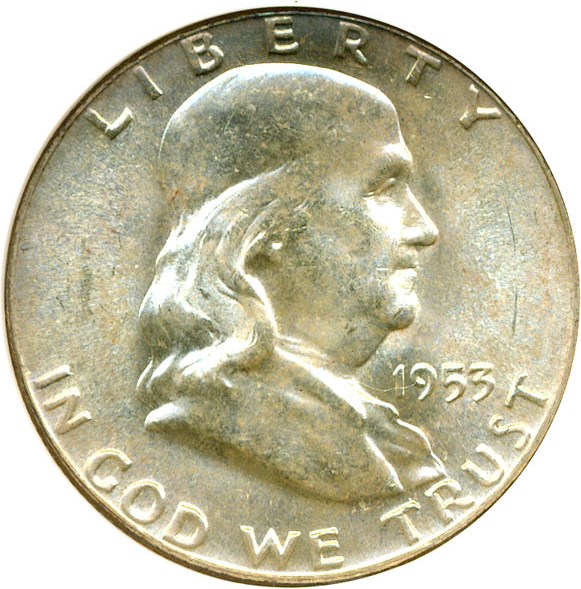 image for: 1953 50c  NGC MS64