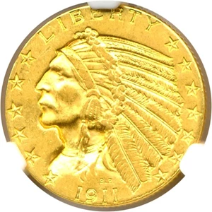 image for: 1911 $5 NGC AU58