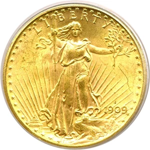 image for: 1909-S $20 PCGS/CAC MS64