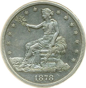 image for: 1878-CC Trade $ DGS XF45 (Lightly Cleaned)