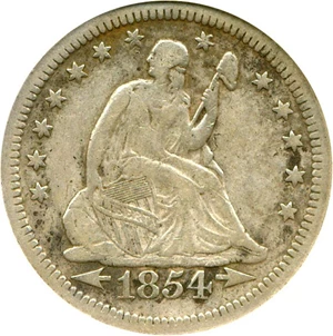 image for: 1854-O 25c Arrows DGS VF30 (Lightly Cleaned, Corroded)