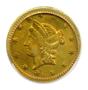 image for: Cal Gold: 1853 50c PCGS MS63 (BG-430)