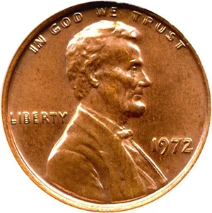 image for: 1972/1972 1c DGS MS64 (Doubled Die, Cleaned)