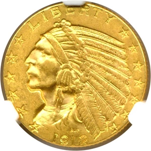 image for: 1912 $5 NGC MS62