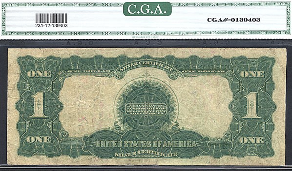 image for: Fr.231 1899 $1 Black Eagle CGA F12  [D5749696D]
