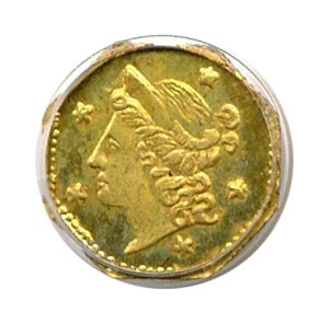 image for: Cal Gold: 1854 25c PCGS MS64 (BG-105)