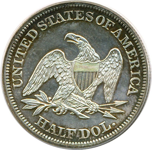 image for: 1859 50c  PCGS Proof 62 Cameo