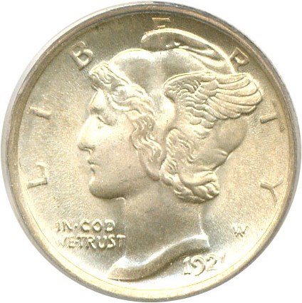 image for: 1921 10c  PCGS/CAC MS66 FB