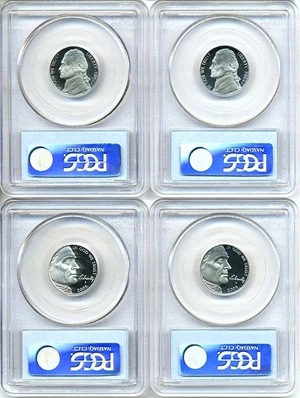 image for: 2004-S - 2005-S (4 Coin) Jefferson Nickel Set PCGS Proof 69 DCameo