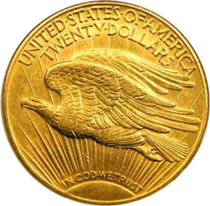 image for: 1921 $20 DGS AU53 (Reverse Scratches)