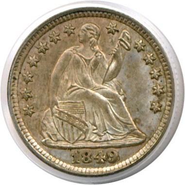 image for: 1849/6 H10c  PCGS MS65