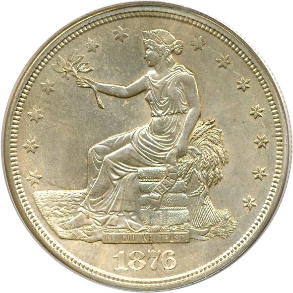 image for: 1876-S Trade$  PCGS MS63