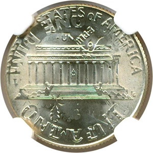 image for: Mint Error: 2001 1c NGC MS68 - Struck on 2001-P 10c