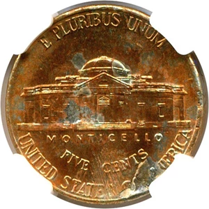 image for: Mint Error: 2000-P 5c NGC MS63 FS - 5c on Defective Planchet (4.81g)