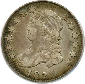image for: 1820 25c Large 0 PCGS VF35