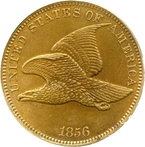 image for: 1856 Flying Eagle 1c DGS AU58 (S-3, Repunched Date, High Leaves Reverse Lightly Cleaned, Minor Reverse Damage)