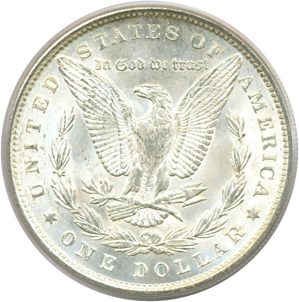 image for: Hot 50 VAM: 1888 $1 PCGS MS62 (VAM 7  Doubled Reverse)