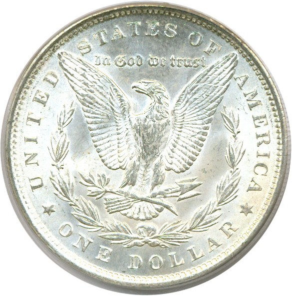 image for: Hot 50 VAM: 1888 $1 PCGS MS63 (VAM 7  Doubled Reverse)