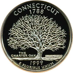 image for: 1999-S 25c Connecticut NGC Proof 70 UCameo