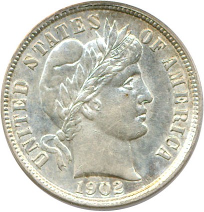 image for: 1902-S 10c  PCGS AU55