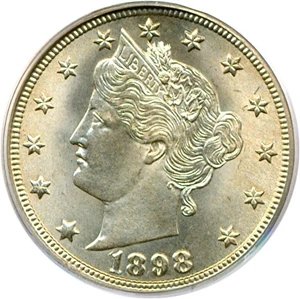 image for: 1898 5c PCGS/CAC MS66
