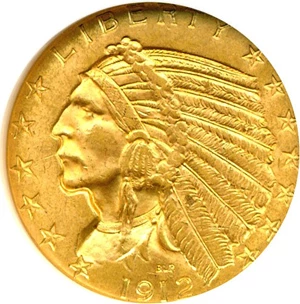 image for: 1912 $5 NGC MS62