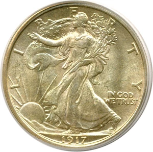 image for: 1917-D 50c Reverse PCGS MS64