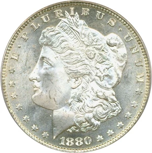 image for: 1880/9-S $1 PCGS MS66